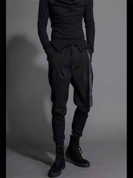 men's pants hair stylist style classic dark japanese yamamoto slim personality trend plus size hapless, Black
men's pants hair stylist style classic dark japanese yamamoto slim personality trend plus size hapless, Black