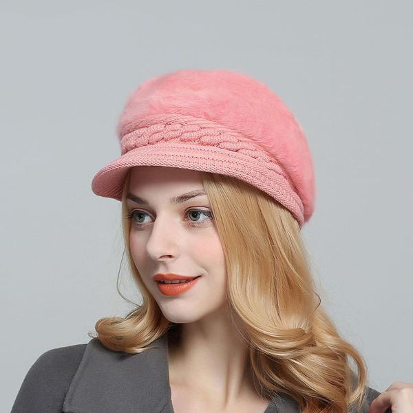 berets winter hats for women fashion all-match fur thicken plus velvet keep warm woolen thread knitted hat gorro mujer, Blue;gray
berets winter hats for women fashion all-match fur thicken plus velvet keep warm woolen thread knitted hat gorro mujer, Blue;gray