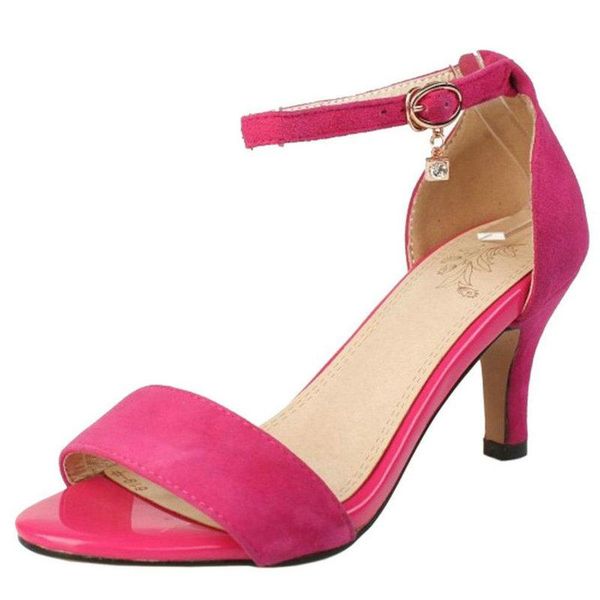 women open toe sandals ankle strap pumps shoes pink ladies summer kitten heel size 33-43, Black
women open toe sandals ankle strap pumps shoes pink ladies summer kitten heel size 33-43, Black