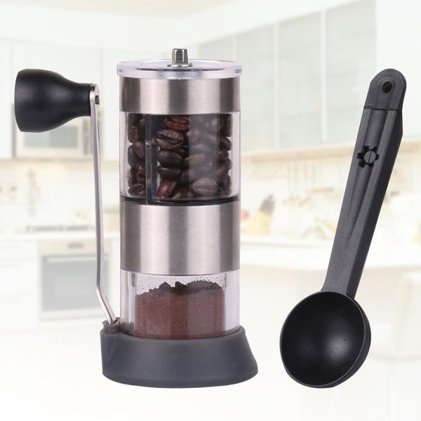 manual coffee grinders mini portable hand-crank bean spice hand grinder mill kitchen tool with spoon
manual coffee grinders mini portable hand-crank bean spice hand grinder mill kitchen tool with spoon