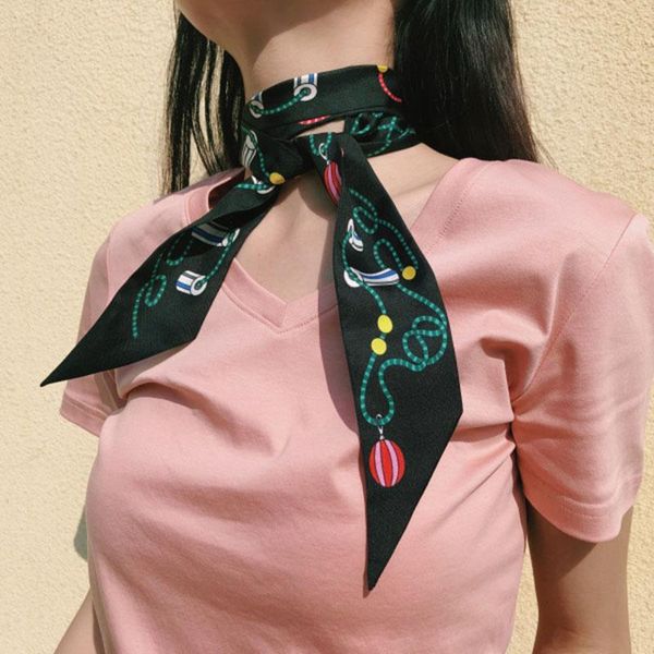 scarves women ladies 100% silk ribbon neckerchief super fashion wraps multifunctional use, Blue;gray
scarves women ladies 100% silk ribbon neckerchief super fashion wraps multifunctional use, Blue;gray