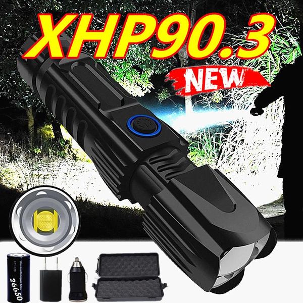 flashlights torches powerful xhp90.3 xlamp tactical usb rechargeable torch waterproof smart chip control 26650 battery
flashlights torches powerful xhp90.3 xlamp tactical usb rechargeable torch waterproof smart chip control 26650 battery