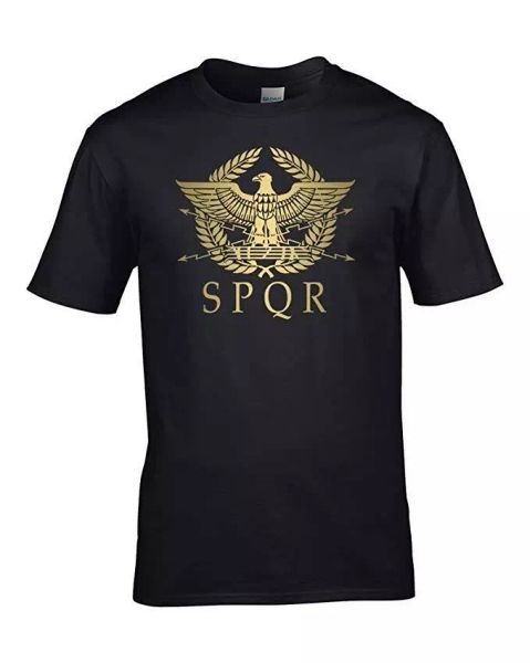 SPQR- Roman Empire Metallic Gold Eagle- historical Men's T-Shirt from FatCucko, White;black
SPQR- Roman Empire Metallic Gold Eagle- historical Men's T-Shirt from FatCucko, White;black