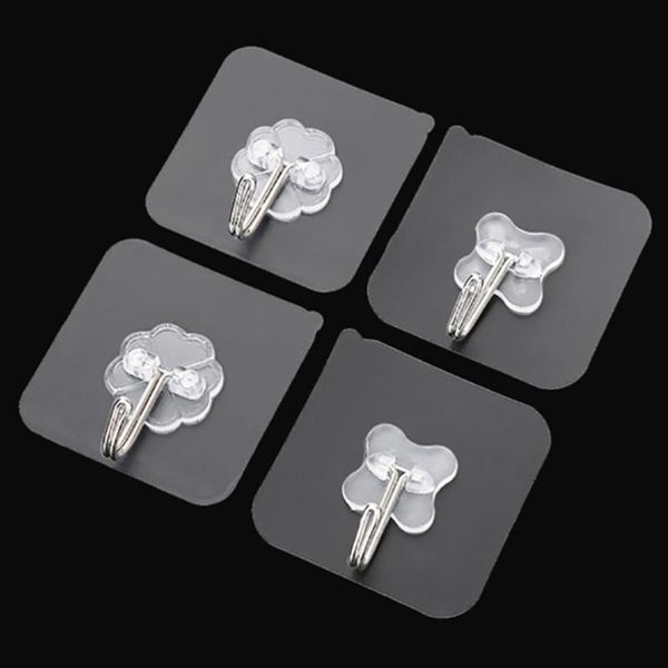 hooks & rails 8 pcs wall transparent reusable seamless waterproof self adhesive for home bathroom kitchen (random style)
hooks & rails 8 pcs wall transparent reusable seamless waterproof self adhesive for home bathroom kitchen (random style)