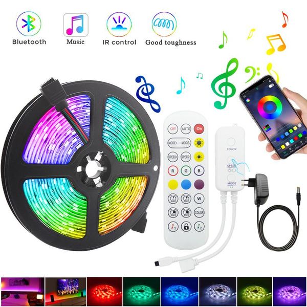 bluetooth music 5m 10m 15m led strip light smd 2835 flexible ribbon luces tira fita rgb decoration strips
bluetooth music 5m 10m 15m led strip light smd 2835 flexible ribbon luces tira fita rgb decoration strips