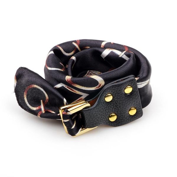 charm bracelets chain pattern silk scarf leather buckle bag handle for women premium quality, delicated arts and crafts, Golden;silver
charm bracelets chain pattern silk scarf leather buckle bag handle for women premium quality, delicated arts and crafts, Golden;silver
