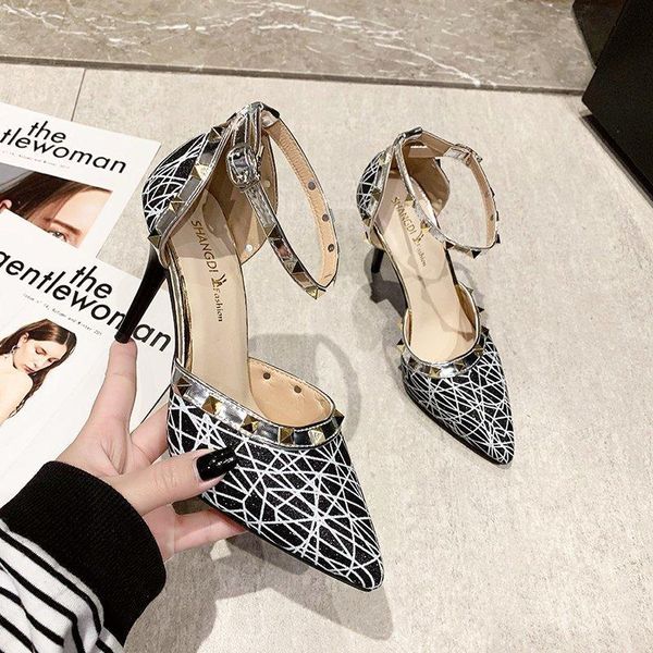dress shoes spring fashion temperament formal wear women's stiletto high heels banquet pointed toe, Black
dress shoes spring fashion temperament formal wear women's stiletto high heels banquet pointed toe, Black