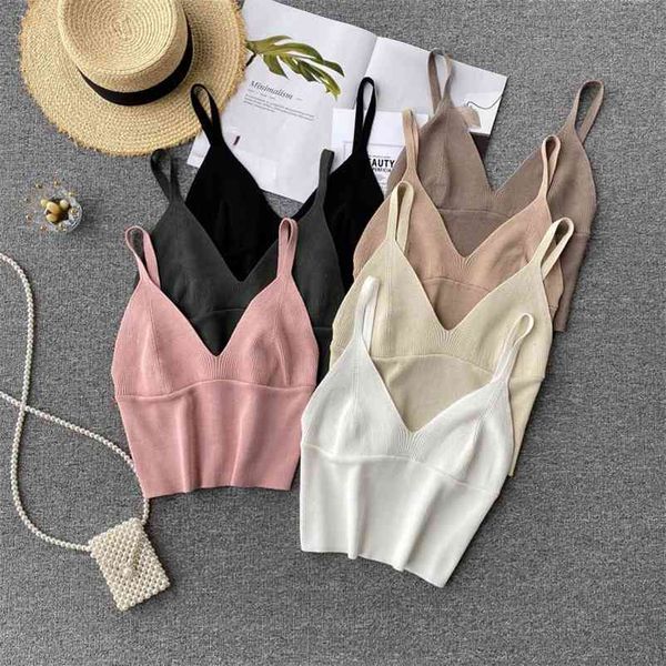 crop women summer solid short v neck sleeveless navel camis club knitted fashion wild outwear camisole 210531, White
crop women summer solid short v neck sleeveless navel camis club knitted fashion wild outwear camisole 210531, White