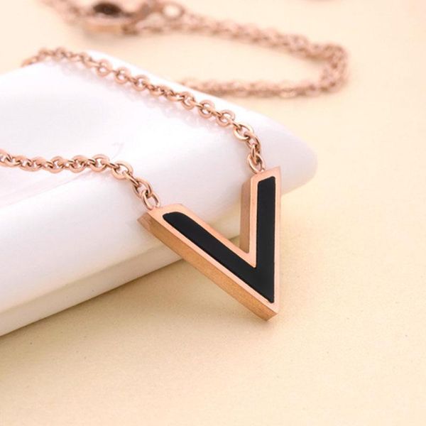 letter v necklaces women rose gold chain necklace stainless steel black pendants simple jewelry on the neck wholesale pendant, Silver
letter v necklaces women rose gold chain necklace stainless steel black pendants simple jewelry on the neck wholesale pendant, Silver