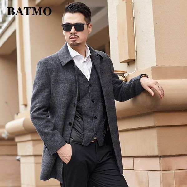 men's wool & blends batmo 2021 arrival autumn&winter jackets men,men's smart causal plaid jackets+duck down vest 19a068, Black
men's wool & blends batmo 2021 arrival autumn&winter jackets men,men's smart causal plaid jackets+duck down vest 19a068, Black