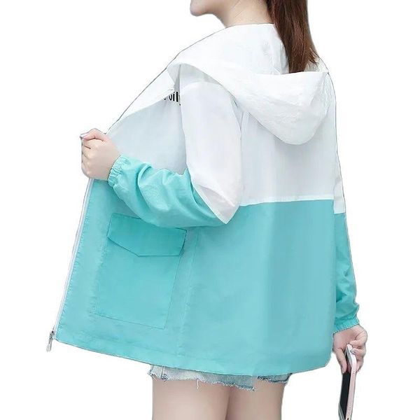 women's jackets band lining sun protection clothing female 2021 splicing spring autumn all-match thin ladies jacket loose hooded ms coa, Black;brown
women's jackets band lining sun protection clothing female 2021 splicing spring autumn all-match thin ladies jacket loose hooded ms coa, Black;brown