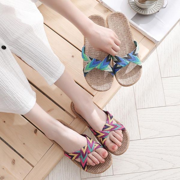slippers fashion women men summer home indoor shoes casual flax slides belt linen ladies flip flops sandals #t5p, Black
slippers fashion women men summer home indoor shoes casual flax slides belt linen ladies flip flops sandals #t5p, Black