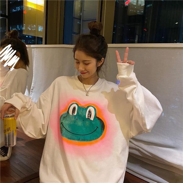 printed letters cute round neck long-sleeved korean large size women's fashion casual loose pullover oversized sweatshirt hoodies & sw, Black
printed letters cute round neck long-sleeved korean large size women's fashion casual loose pullover oversized sweatshirt hoodies & sw, Black