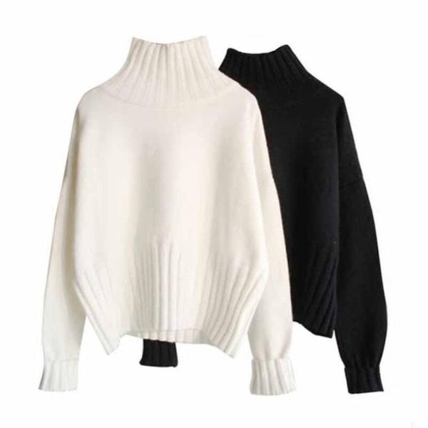 women's sweaters 2021 turtleneck sweater women pullover knit jumper long sleeve casual korean ladies autumn winter female solid jw9150, White;black
women's sweaters 2021 turtleneck sweater women pullover knit jumper long sleeve casual korean ladies autumn winter female solid jw9150, White;black