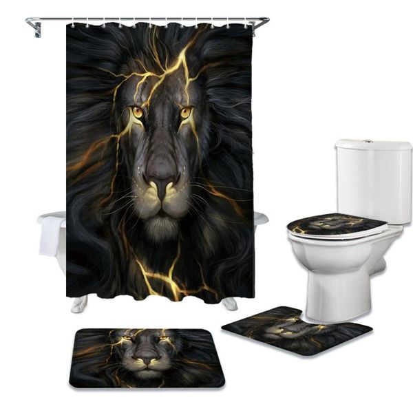 lion black shower curtain set for bathroom bath mat rug carpet toilet lid cover bathtub home decor gift curtains
lion black shower curtain set for bathroom bath mat rug carpet toilet lid cover bathtub home decor gift curtains