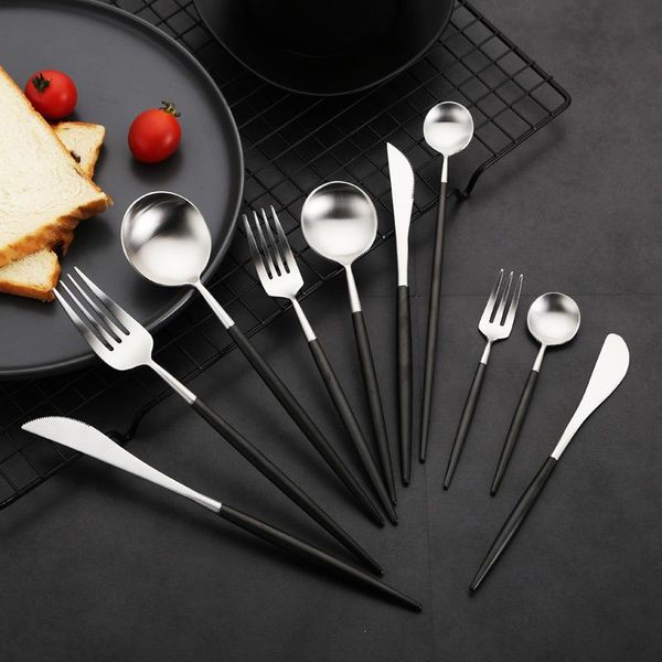 dinnerware sets tableware cutlery set matte black silver 18/10 stainless steel complete fork knife dinner eco friendly
dinnerware sets tableware cutlery set matte black silver 18/10 stainless steel complete fork knife dinner eco friendly