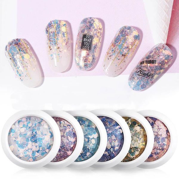 mix nail mermaid glitter flakes sparkly 3d hexagon colorful sequins spangles gel polish manicure nails art decorations1, Silver;gold
mix nail mermaid glitter flakes sparkly 3d hexagon colorful sequins spangles gel polish manicure nails art decorations1, Silver;gold