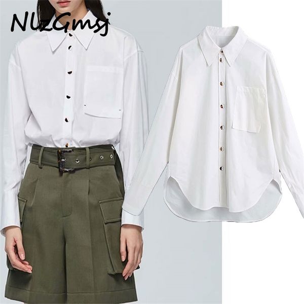 blouse women shirt oversize white long woman casual office button up fashion sleeve loose pocket 210628
blouse women shirt oversize white long woman casual office button up fashion sleeve loose pocket 210628