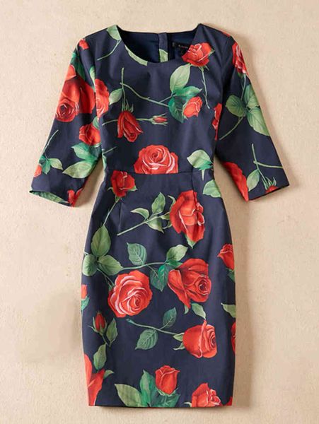 Casual Dresses Flower rose flower female impression sheathed dress around the neck mini party F0SC, Black;gray
Casual Dresses Flower rose flower female impression sheathed dress around the neck mini party F0SC, Black;gray