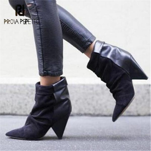 boots prova perfetto women ankle 8cm spike high heel suede autumn botas mujer wedge shoes woman riding boot1 vri6, Black
boots prova perfetto women ankle 8cm spike high heel suede autumn botas mujer wedge shoes woman riding boot1 vri6, Black