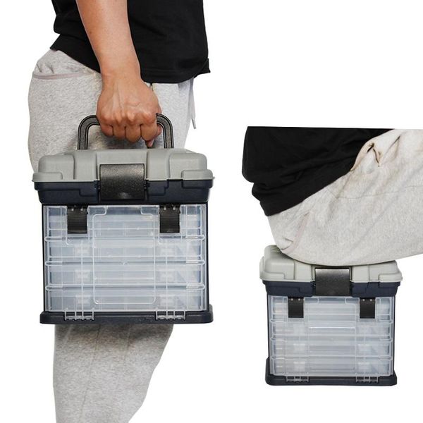 portable fishing storage case tackle box plastic waterproof equipment fish lure 4 layers pesca accessories
portable fishing storage case tackle box plastic waterproof equipment fish lure 4 layers pesca accessories