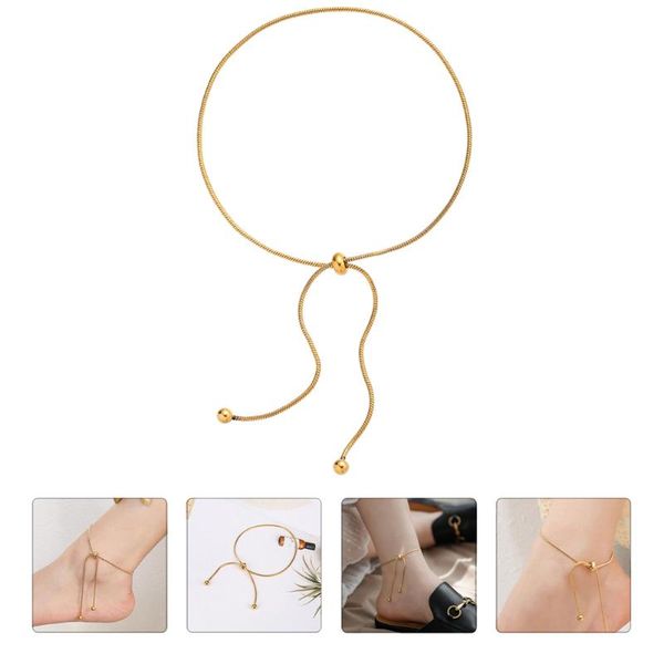 anklets 1pc charming ankle decor simple design novel titanium steel anklet (golden), Red;blue
anklets 1pc charming ankle decor simple design novel titanium steel anklet (golden), Red;blue