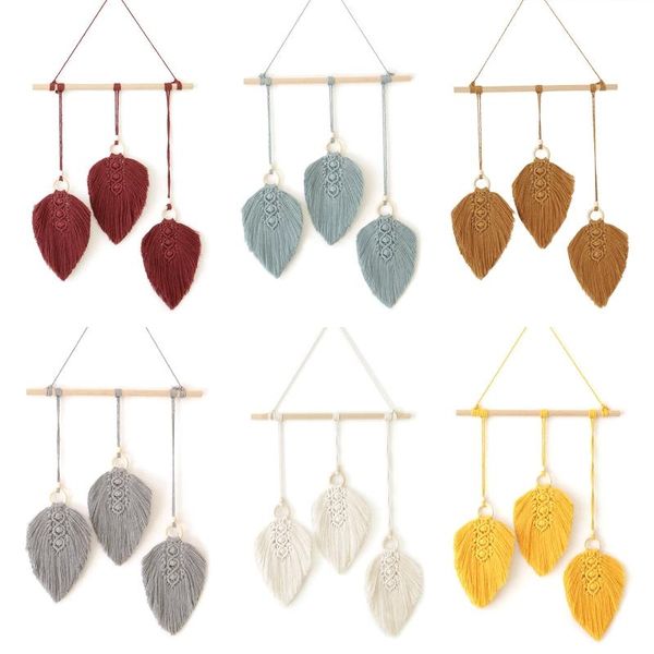 elegant hand-woven tassels leaves tapestry bedroom wall hanging pendant art k43d decorative objects & figurines
elegant hand-woven tassels leaves tapestry bedroom wall hanging pendant art k43d decorative objects & figurines