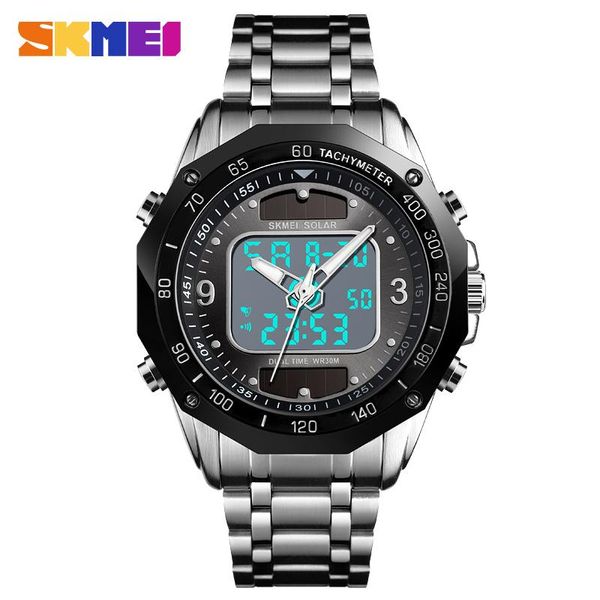 wristwatches sport watches men's solar led digital quartz watch men clock steel waterproof wrist 48mm wristwatch, Slivery;brown
wristwatches sport watches men's solar led digital quartz watch men clock steel waterproof wrist 48mm wristwatch, Slivery;brown