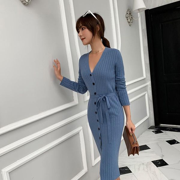 casual dresses womens dress vestido long sleeve slim bodycon knitted tunic v-neck pencil 2021 arrival women's clothing, Black;gray
casual dresses womens dress vestido long sleeve slim bodycon knitted tunic v-neck pencil 2021 arrival women's clothing, Black;gray