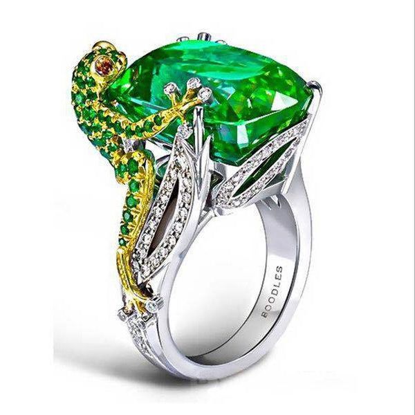 cluster rings unique frog finger for women men's silver color large green cubic zircon stone ring animal engagement party jewelry, Golden;silver
cluster rings unique frog finger for women men's silver color large green cubic zircon stone ring animal engagement party jewelry, Golden;silver
