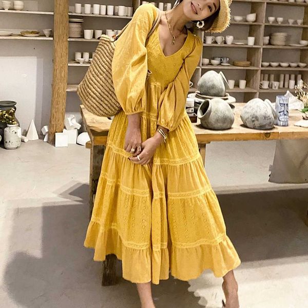 women's tanks & camis cotton yellow lace dresses women vintage party backless v neck spring/autumn long dress floral embroidery vestido, White
women's tanks & camis cotton yellow lace dresses women vintage party backless v neck spring/autumn long dress floral embroidery vestido, White