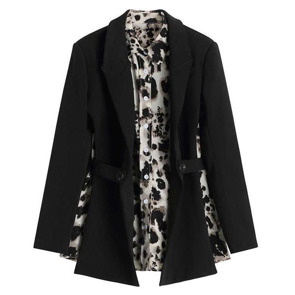 women's suits & blazers spring autumn 2021 women leopard print backless big size blazer notched collar long sleeve jacket fashion, White;black
women's suits & blazers spring autumn 2021 women leopard print backless big size blazer notched collar long sleeve jacket fashion, White;black