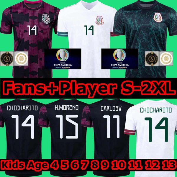 mexico soccer jersey home copa america fans player version camiseta 20 21 chicharito lozano dos santos 2021 2022 jimenez camiseta football s, Black
mexico soccer jersey home copa america fans player version camiseta 20 21 chicharito lozano dos santos 2021 2022 jimenez camiseta football s, Black