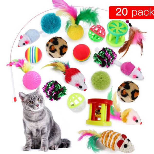 cat toys 20pcs/set pets mouse shape balls shapes kitten love pet toy stick supplies value bundle
cat toys 20pcs/set pets mouse shape balls shapes kitten love pet toy stick supplies value bundle