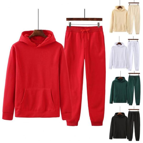 men's tracksuits solid color hooded sportswear suit two piece long sleeve sweatshirt elastic waist pants set streetwear, Gray
men's tracksuits solid color hooded sportswear suit two piece long sleeve sweatshirt elastic waist pants set streetwear, Gray