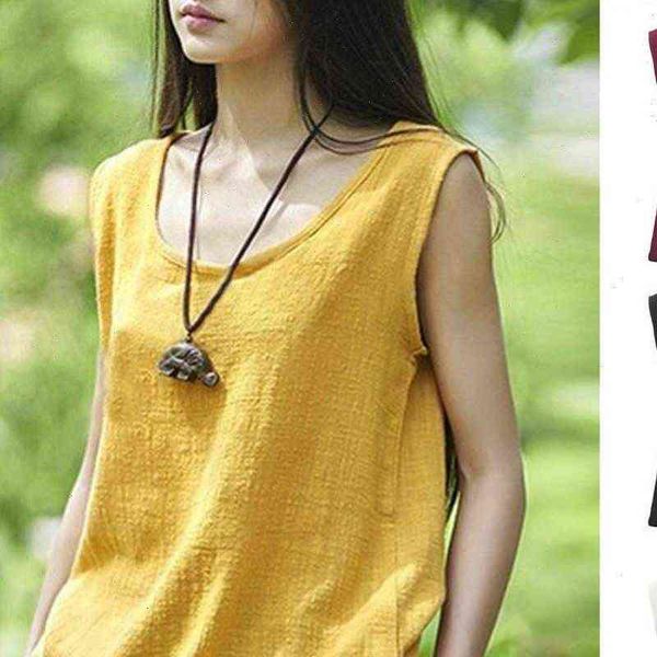 o neck vintage sleeveless cotton women blouses linen casual loose vests and camisas mujer, White
o neck vintage sleeveless cotton women blouses linen casual loose vests and camisas mujer, White