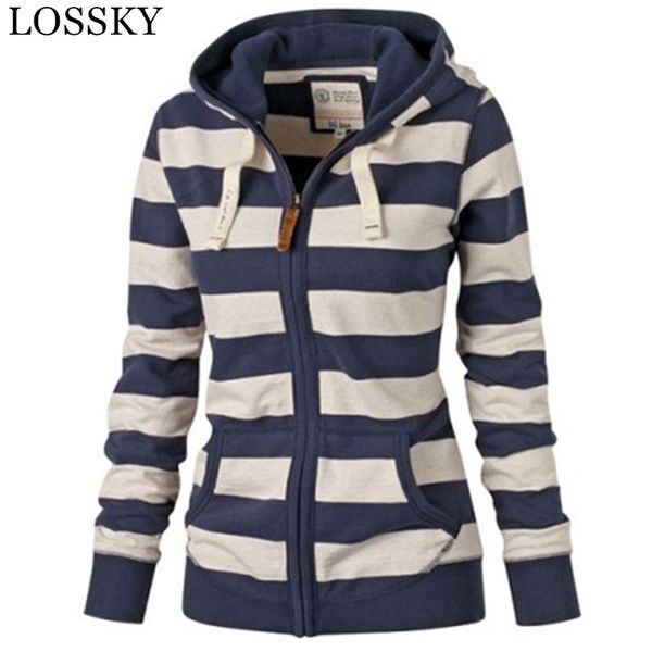 women autumn striped zipper hooded hoodies long sleeve pocket casual jacket plus size coat tracksuit large sweatshirt 210520, Black
women autumn striped zipper hooded hoodies long sleeve pocket casual jacket plus size coat tracksuit large sweatshirt 210520, Black