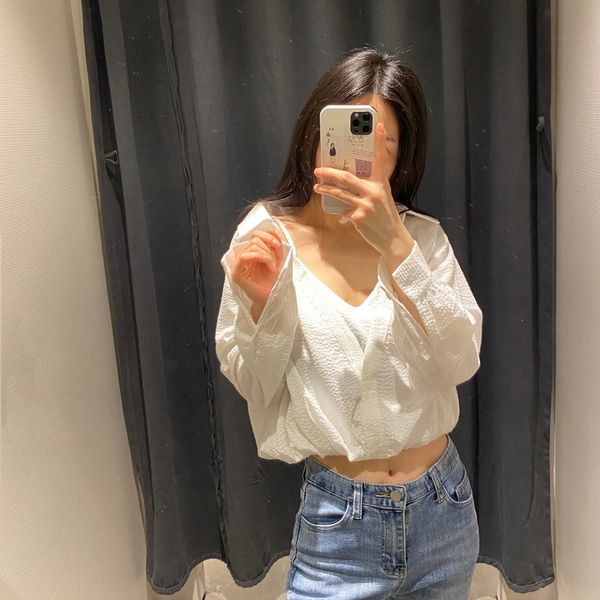 women's blouses & shirts elegant korean style square collar senior slimming spring 2021 female fashion sweater solid long sleeve shirt, White
women's blouses & shirts elegant korean style square collar senior slimming spring 2021 female fashion sweater solid long sleeve shirt, White