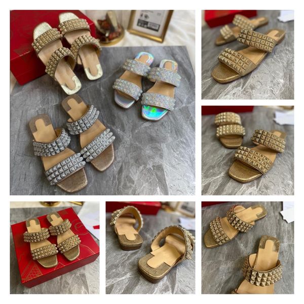 2021 designer red bottom sandals studded spike flip flop women slipper casual summer shoes with box size 36-40, Black
2021 designer red bottom sandals studded spike flip flop women slipper casual summer shoes with box size 36-40, Black