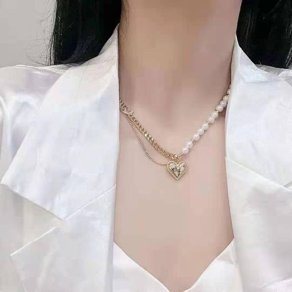pendant necklaces 2021 fashion baroque pearl heart metal chain necklace for women collar wedding punk toggle choker jewelry, Silver
pendant necklaces 2021 fashion baroque pearl heart metal chain necklace for women collar wedding punk toggle choker jewelry, Silver