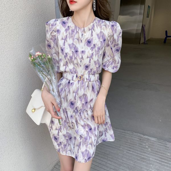 factoryjsaq round new women's french 2021 neck summer pile fashion floral chiffon shirt short sleeve dress, White;black
factoryjsaq round new women's french 2021 neck summer pile fashion floral chiffon shirt short sleeve dress, White;black