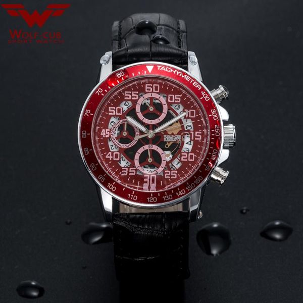 wristwatches wolf-cub red sport clock men creative chronograph relogio masculino mens watches leather strap luxury army quartz watch date, Slivery;brown
wristwatches wolf-cub red sport clock men creative chronograph relogio masculino mens watches leather strap luxury army quartz watch date, Slivery;brown