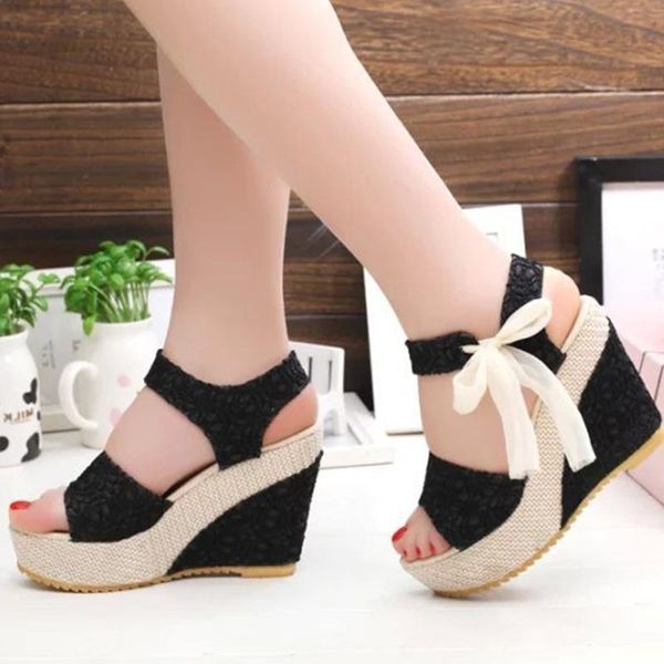 dress shoes women's sandals 2021 summer style fish mouth thick-soled increased slope heel high heels outdoor lightweight beach, Black
dress shoes women's sandals 2021 summer style fish mouth thick-soled increased slope heel high heels outdoor lightweight beach, Black