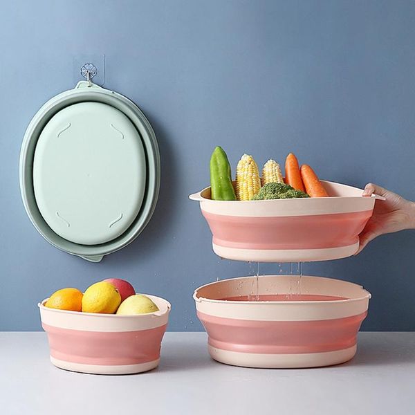 storage baskets double layer 2-in-1 collapsible colanders round foldable drain basket silicone kitchen strainer bowl drainer vegetable item
storage baskets double layer 2-in-1 collapsible colanders round foldable drain basket silicone kitchen strainer bowl drainer vegetable item