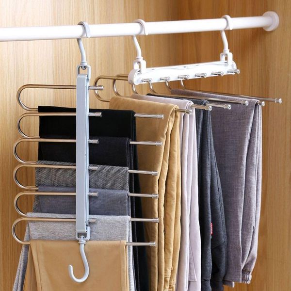 multifunctional folding trousers rack multi-layer storage space-saving clothes hangers various shelves for scarves & racks
multifunctional folding trousers rack multi-layer storage space-saving clothes hangers various shelves for scarves & racks