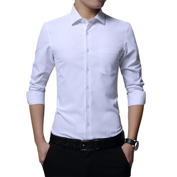 men's casual shirts asian size mens long sleeve shirt dress up professional slim fit solid color men business, White;black
men's casual shirts asian size mens long sleeve shirt dress up professional slim fit solid color men business, White;black