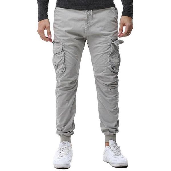 men solid color cargo pants joggers military casual cotton hip hop ribbon male army trousers men's, Black
men solid color cargo pants joggers military casual cotton hip hop ribbon male army trousers men's, Black