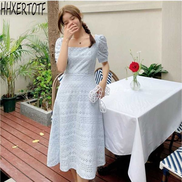 summer retro temperament women square collar vestido short sleeved vintage casual dress 210531, Black;gray
summer retro temperament women square collar vestido short sleeved vintage casual dress 210531, Black;gray