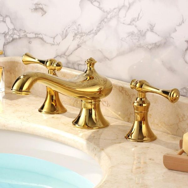 bathroom sink faucets gold/ chrome brass faucet unique design deck mounted golden lavatory cold and water mixer tap
bathroom sink faucets gold/ chrome brass faucet unique design deck mounted golden lavatory cold and water mixer tap