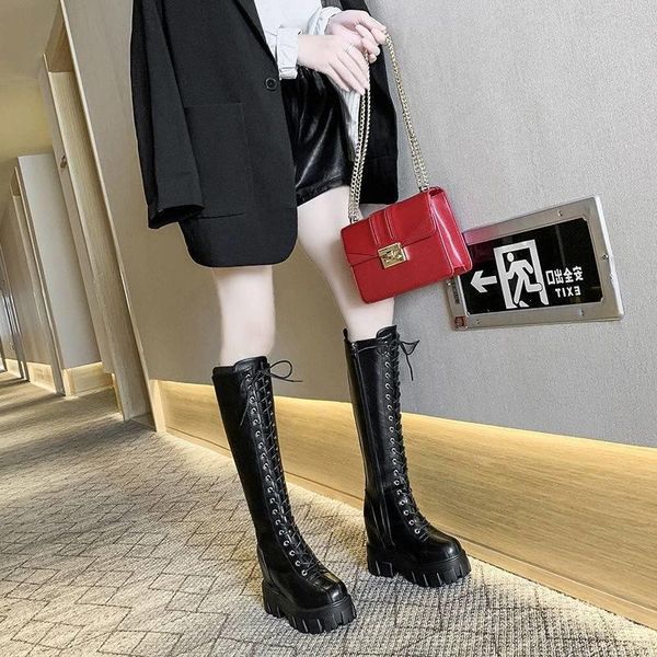 boots ins net red thin autumn and winter inside high tube below knee 2021 knight women british style, Black
boots ins net red thin autumn and winter inside high tube below knee 2021 knight women british style, Black
